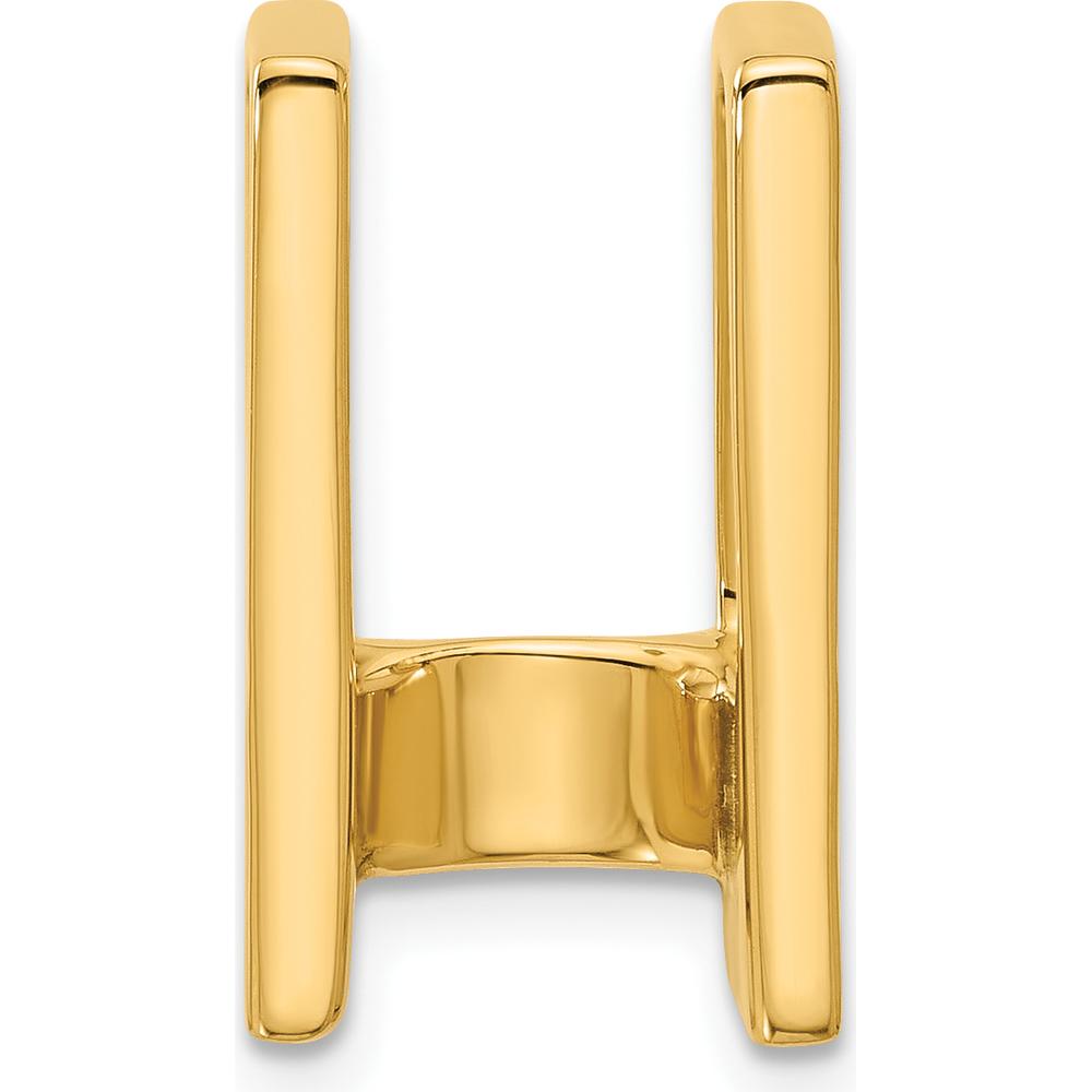 14K Yellow Gold Stone Slide Mounting for 7.5mm Stone - Fits up to 8mm Regular or 10mm Omega by Oro Pregiato