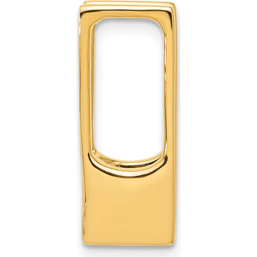 14K Yellow Gold Stone Slide Mounting for 7.5mm Stone - Fits up to 8mm Regular or 10mm Omega by Oro Pregiato