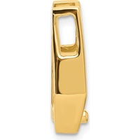 14K Yellow Gold Stone Slide Pendant Mounting for 6.5mm Stone - Fits 2mm Regular/5mm Fancy Omega by Oro Pregiato