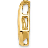 14K Yellow Gold Teardrop Diamond Pendant with 0.15 Carat Round Faceted Diamond by Monteluci Fine Jewelry