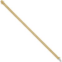 14K Yellow Gold Tennis Bracelet Mounting for 4.1 Carat Round Diamonds - 7" Length by Monteluci Fine Jewelry