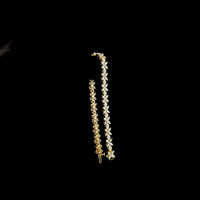 14K Yellow Gold Tennis Bracelet with 100 Brilliant Cut Round Lab Diamonds - 5.44 Carat Total Weight, E-F Color VS1 Clarity - Covaloro Fine Jewelry
