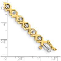 14K Yellow Gold Tennis Bracelet with 26 Round Diamonds in Prong Settings - 2.4 Carat Total Diamond Weight by Monteluci Fine Jewelry