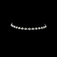 14K Yellow Gold Tennis Bracelet with 30 Prong-&-Bezel Set Round Lab Diamonds - 4.45 Carat Total Weight, E-F Color, VS Clarity - Covaloro Fine Jewelry