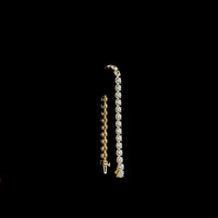 14K Yellow Gold Tennis Bracelet with 34 Prong-Set Round Lab Diamonds - 17.53 Carats Total Weight, E-F Color, VS1 Clarity - Covaloro Fine Jewelry