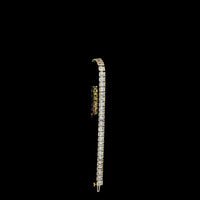 14K Yellow Gold Tennis Bracelet with 41 Emerald Cut Lab Diamonds - 17.29 Carat Total Diamond Weight, E-F Color VS Clarity - Covaloro Fine Jewelry