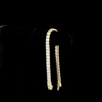 14K Yellow Gold Tennis Bracelet with 43 Radiant Cut Lab-Grown Diamonds - 15.13 Carat Total Diamond Weight - Covaloro Fine Jewelry