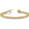14K Yellow Gold Tennis Bracelet with 44 Round Diamonds - 2.25mm Each, 7" Length by Monteluci Fine Jewelry
