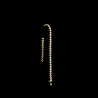 14K Yellow Gold Tennis Bracelet with 47 Bezel and Prong Set Round Natural Diamonds - 2.87 Carat Total Weight, E-F Color VS+ Clarity - Covaloro Fine Jewelry
