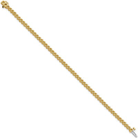 14K Yellow Gold Tennis Bracelet with 58 Round Prong Set Diamonds - 2.3mm Each, 7" Length by Monteluci Fine Jewelry