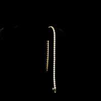 14K Yellow Gold Tennis Bracelet with 59 Round Brilliant Lab Grown Diamonds - 5.17 Carat Total Weight, E-F Color, VS Clarity, Prong Set - Covaloro Fine Jewelry