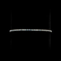 14K Yellow Gold Tennis Bracelet with 60 Round Cut Fancy Vivid Blue Lab Diamonds - 0.93 Carat Total Weight - Covaloro Fine Jewelry