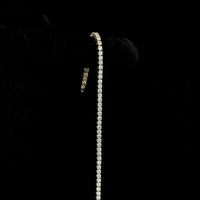 14K Yellow Gold Tennis Bracelet with 67 Round Brilliant Cut Lab Diamonds - 3.89 Carat Total Weight, E-F Color VS Clarity - Covaloro Fine Jewelry