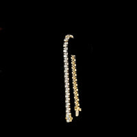 14K Yellow Gold Tennis Bracelet with 68 North-South Pear Shaped Lab Diamonds - 8.40 Carats Total Diamond Weight, E-F Color VS Clarity - Covaloro Fine Jewelry