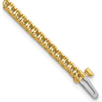 14K Yellow Gold Tennis Bracelet with 74 Round Diamonds 1.6mm - No Stones Included by Monteluci Fine Jewelry