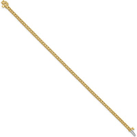 14K Yellow Gold Tennis Bracelet with 74 Round Diamonds 1.6mm - No Stones Included by Monteluci Fine Jewelry
