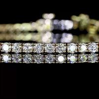 14K Yellow Gold Tennis Bracelet with 78 Prong-Set Round Lab Diamonds - 2.97 Carat Total Weight, E-F Color VS Clarity - Covaloro Fine Jewelry