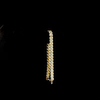 14K Yellow Gold Tennis Bracelet with Bezel Set Radiant Cut Lab Diamonds - 10.20 Carat Total Weight - Covaloro Fine Jewelry