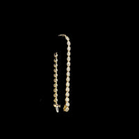 14K Yellow Gold Tennis Bracelet with Bezel Set Round Lab Diamonds - 9.82 Carat Total Weight, E-F Color, VS Clarity - Covaloro Fine Jewelry