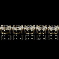 14K Yellow Gold Tennis Bracelet with East-West Set Oval Lab Diamonds (E-F VS1) - 7.34 Carat Total Weight - Covaloro Fine Jewelry