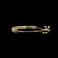 14K Yellow Gold Tennis Bracelet with U-Prong Set Round Lab Diamonds - 0.86 Carat Total Diamond Weight - Covaloro Fine Jewelry