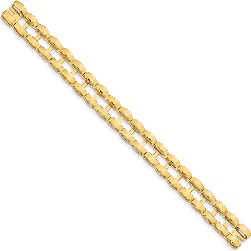 14K Yellow Gold Tennis Jacket Blank - 6.5", 11mm Width by Oro Pregiato