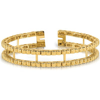 14K Yellow Gold Tennis Jacket Blank Bracelet - 6.5" by Monteluci Fine Jewelry