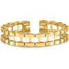 14K Yellow Gold Tennis Jacket Bracelet Blank - 6.5in, 11mm Width, Polished Finish by Oro Pregiato
