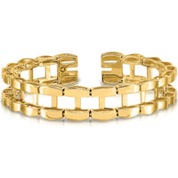 14K Yellow Gold Tennis Jacket Bracelet Mounting - 6.5", 11mm Width by Oro Pregiato