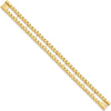 14K Yellow Gold Tennis Jacket Bracelet Mounting - 6.5in Length by Monteluci Fine Jewelry