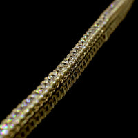 14K Yellow Gold Tennis Necklace with 153 Round Brilliant Lab Diamonds - 9.64 Carat Total Weight, E-F Color VS1 Clarity - Covaloro Fine Jewelry