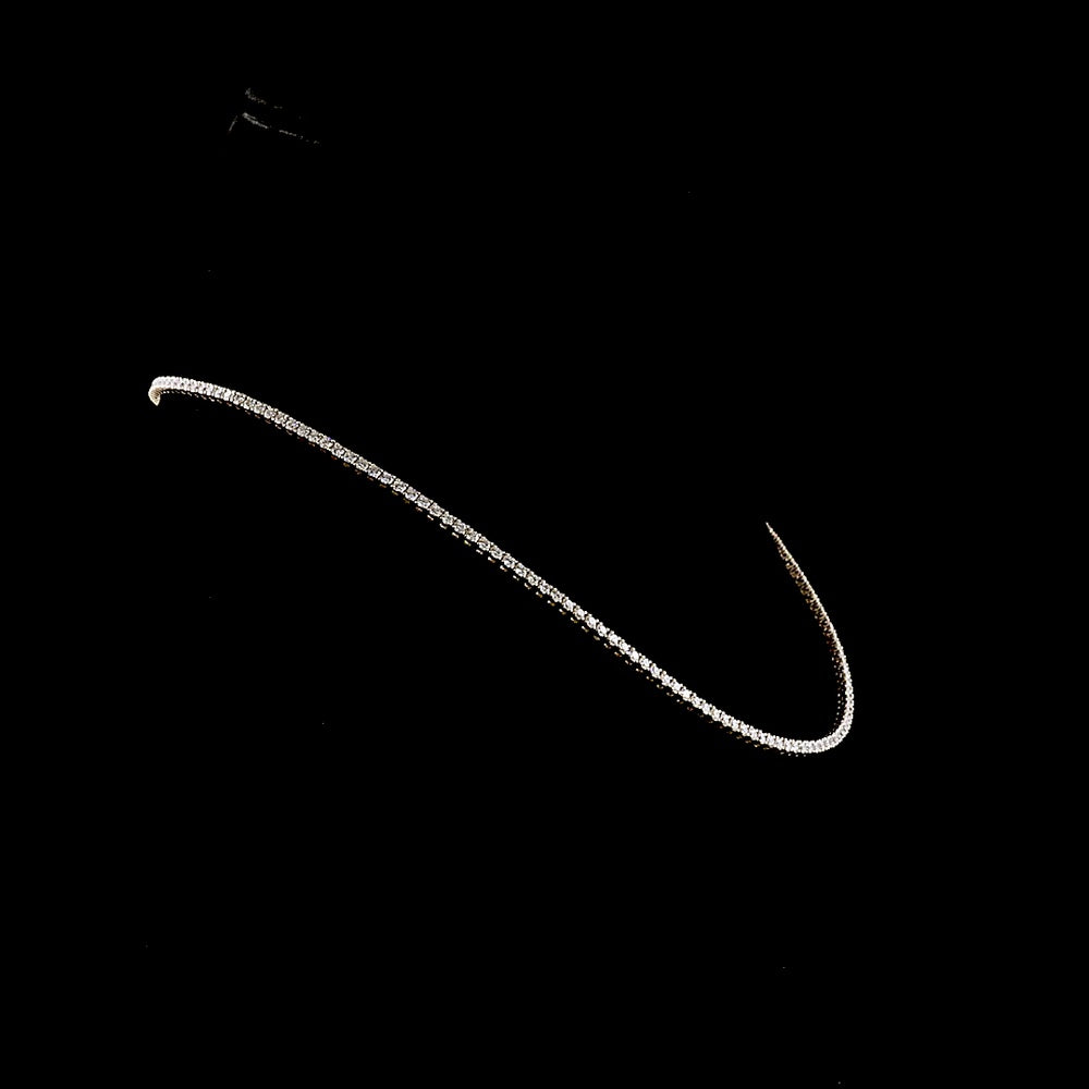 14K Yellow Gold Tennis Necklace with 174 Round Brilliant Cut Natural Diamonds - E-F Color VS Clarity - 4.81 Carat Total Diamond Weight - Covaloro Fine Jewelry