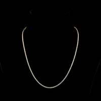 14K Yellow Gold Tennis Necklace with 175 Round Brilliant Cut Lab Diamonds - 4.17 Carat Total Weight, E-F VS1 Clarity - Covaloro Fine Jewelry