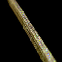 14K Yellow Gold Tennis Necklace with 175 Round Brilliant Cut Lab Diamonds - 4.17 Carat Total Weight, E-F VS1 Clarity - Covaloro Fine Jewelry
