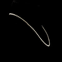 14K Yellow Gold Tennis Necklace with East-West Bezel Set Oval Lab Diamonds - 10.85 Carat Total Weight (E-F VS1) - Covaloro Fine Jewelry