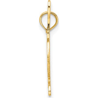 14K Yellow Gold Textured Horse Head Pendant with Crop and Shoe Charm by Oro Pregiato