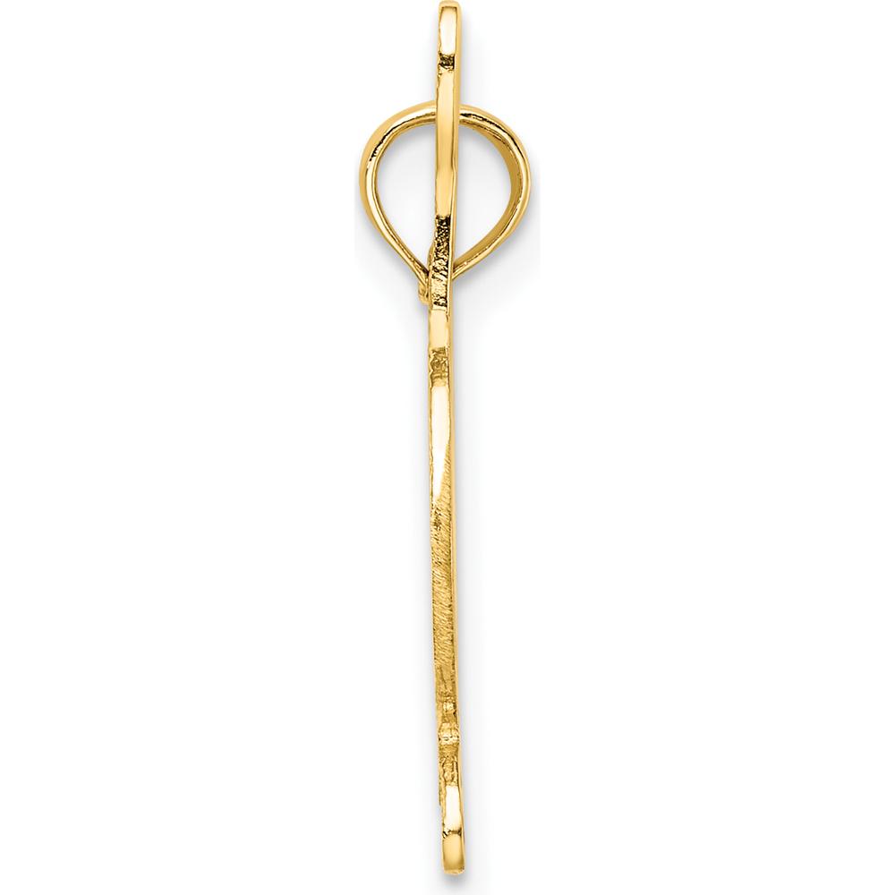14K Yellow Gold Textured Horse Head Pendant with Crop and Shoe Charm by Oro Pregiato