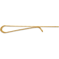 14K Yellow Gold Textured Money Clip with Polished Finish - 55mm x 26mm by Oro Pregiato