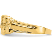 14K Yellow Gold Textured Nugget Fashion Band Ring by Oro Pregiato