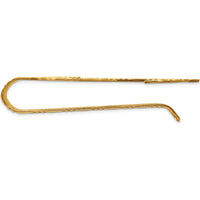 14K Yellow Gold Textured Polished Dollar Sign Money Clip by Oro Pregiato