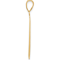 14K Yellow Gold "The Chariot" Tarot Card Pendant - Symbol of Strength and Victory by Oro Pregiato