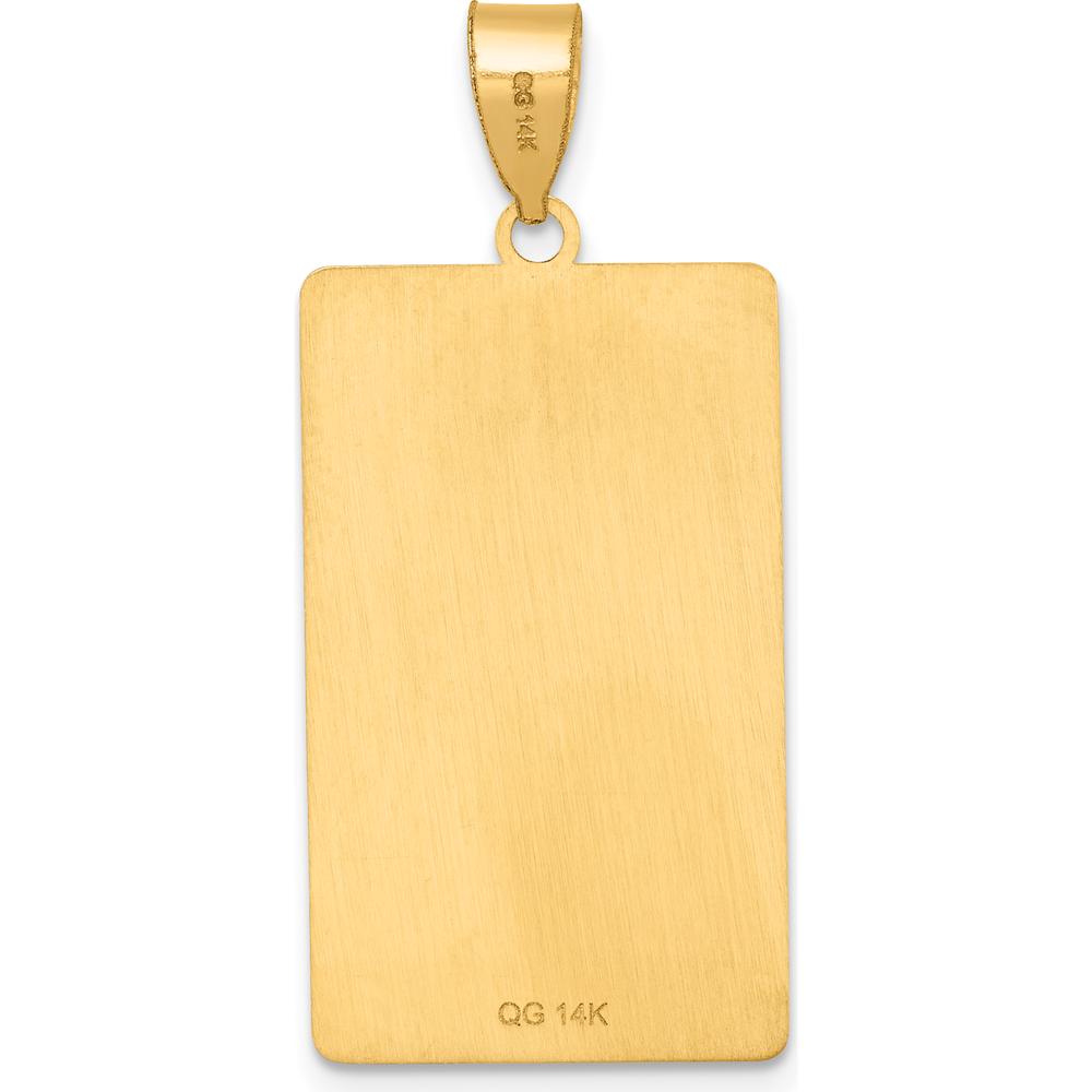 14K Yellow Gold "The Fool" Tarot Card Pendant - Symbolic Gold Charm by Oro Pregiato