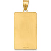 14K Yellow Gold "The Hanged Man" Tarot Card Pendant with Polished Finish by Oro Pregiato