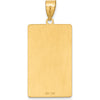 14K Yellow Gold "The Hermit" Tarot Card Pendant - 36mm Length by Oro Pregiato