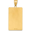 14K Yellow Gold "The Lovers" Tarot Card Pendant - Polished Finish with Textured Detail by Oro Pregiato