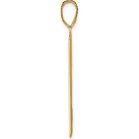 14K Yellow Gold "The Magician" Tarot Card Pendant - Polished Finish by Oro Pregiato