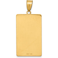 14K Yellow Gold "The Magician" Tarot Card Pendant - Polished Finish by Oro Pregiato