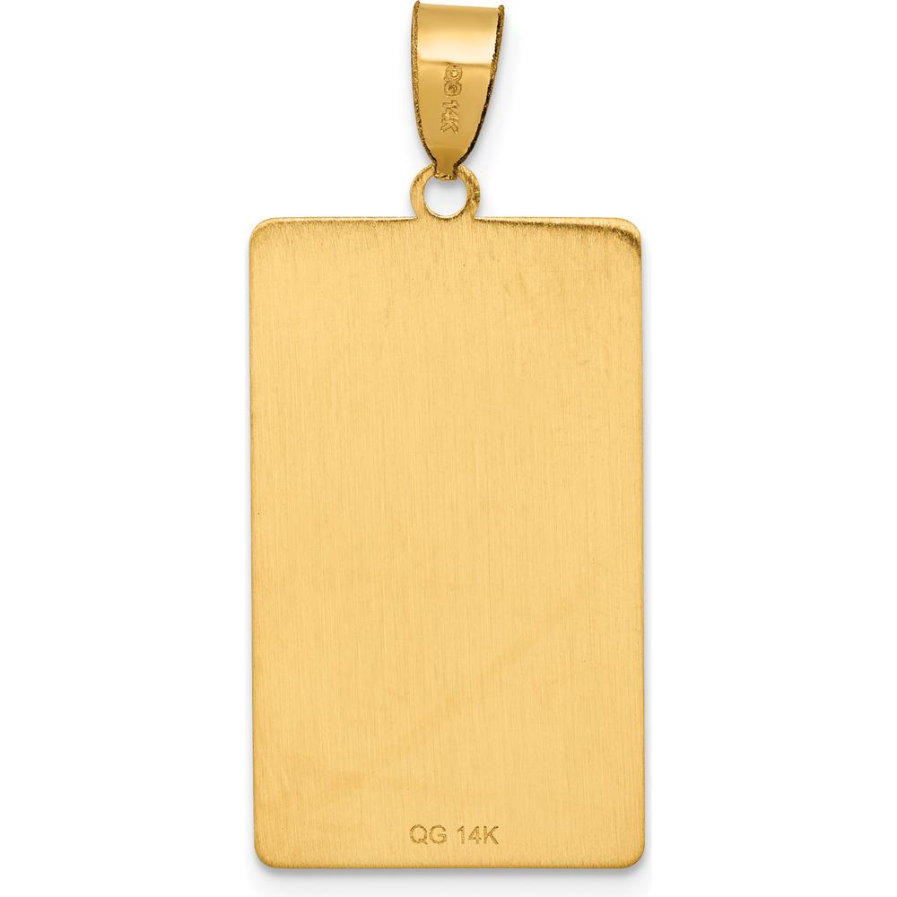 14K Yellow Gold "The Magician" Tarot Card Pendant - Polished Finish by Oro Pregiato