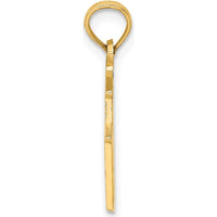 14K Yellow Gold The Manse Bed and Breakfast Cape May NJ Charm - Polished & Textured Design by Oro Pregiato