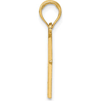 14K Yellow Gold The Pink House Cape May NJ Pendant Charm - Detailed Textured Design by Oro Pregiato